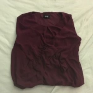 Burgundy Blouse Womens Medium